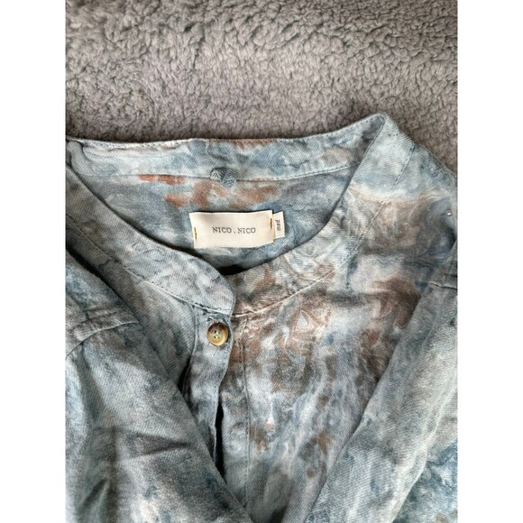 Nico Nico by Sue Tsai watercolor jumpsuit pantsuit chinese inspired sz medium - Picture 7 of 8